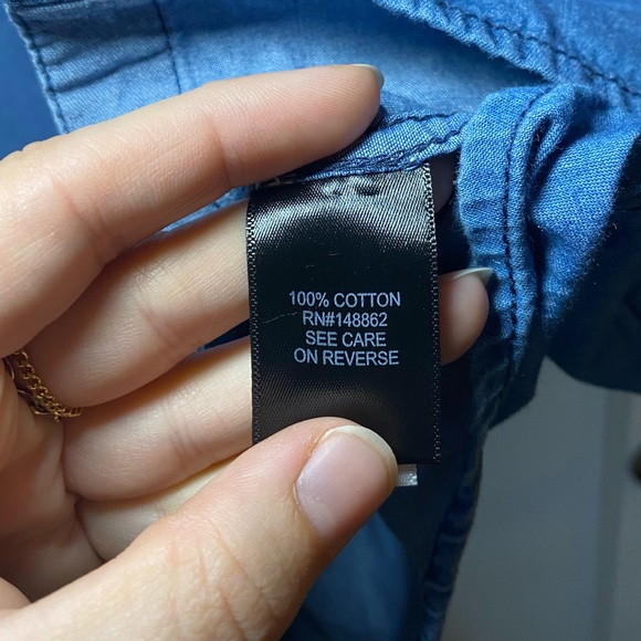 Torrid Denim Button Up Long Sleeve Shirt NWT - Picture 4 of 6